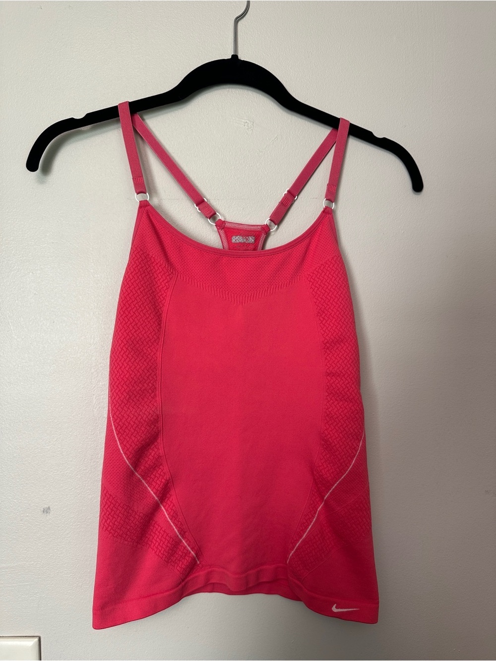 Nike Hot Pink Double-Strap Performance Tank